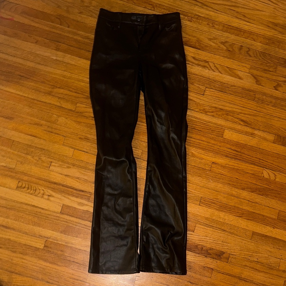 Women's Black Leather Pants